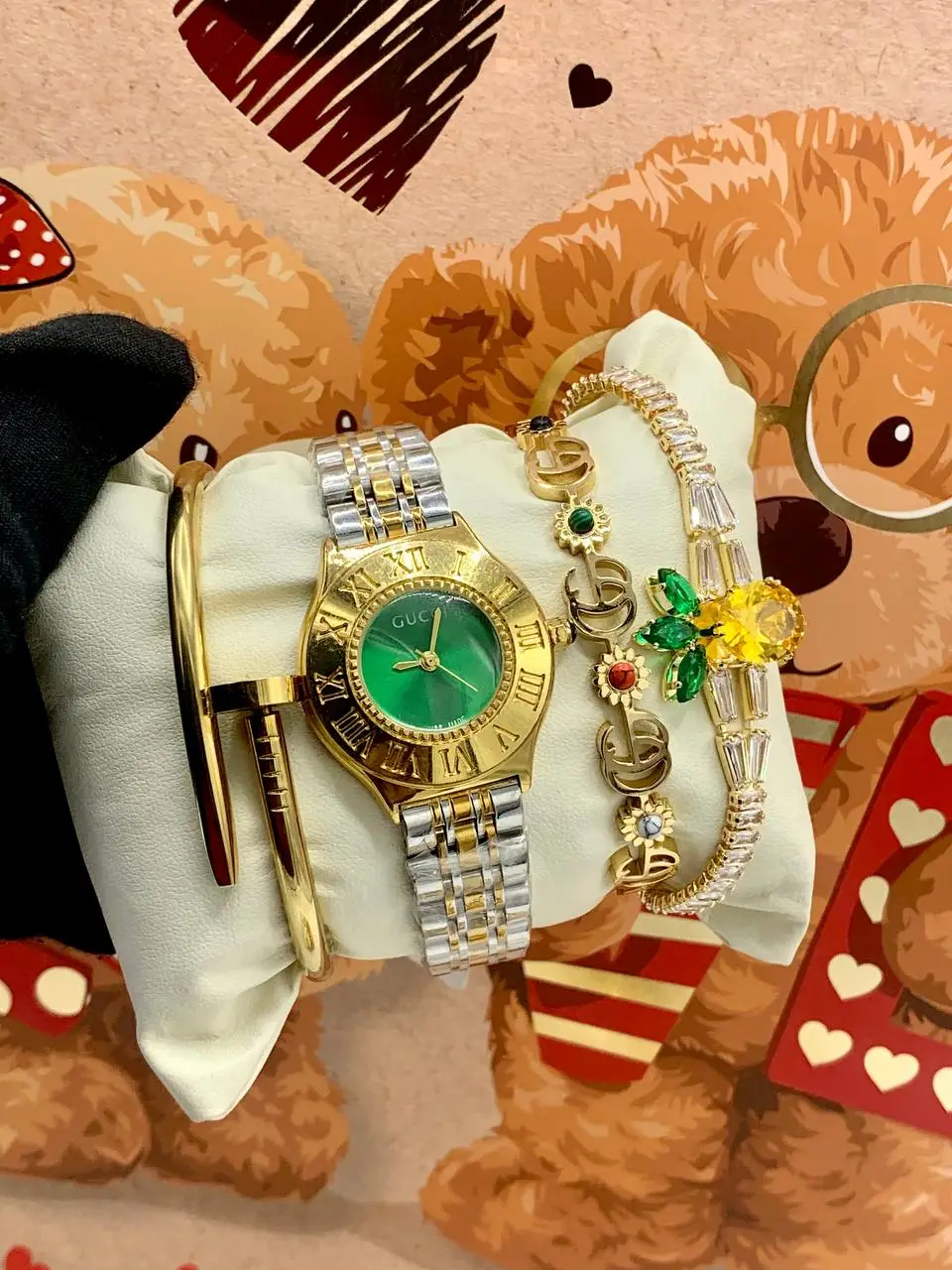 gucci bracelet green