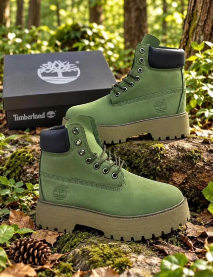 Timber Forest Elite - Men's Olive Green Nubuck Ankle Boots